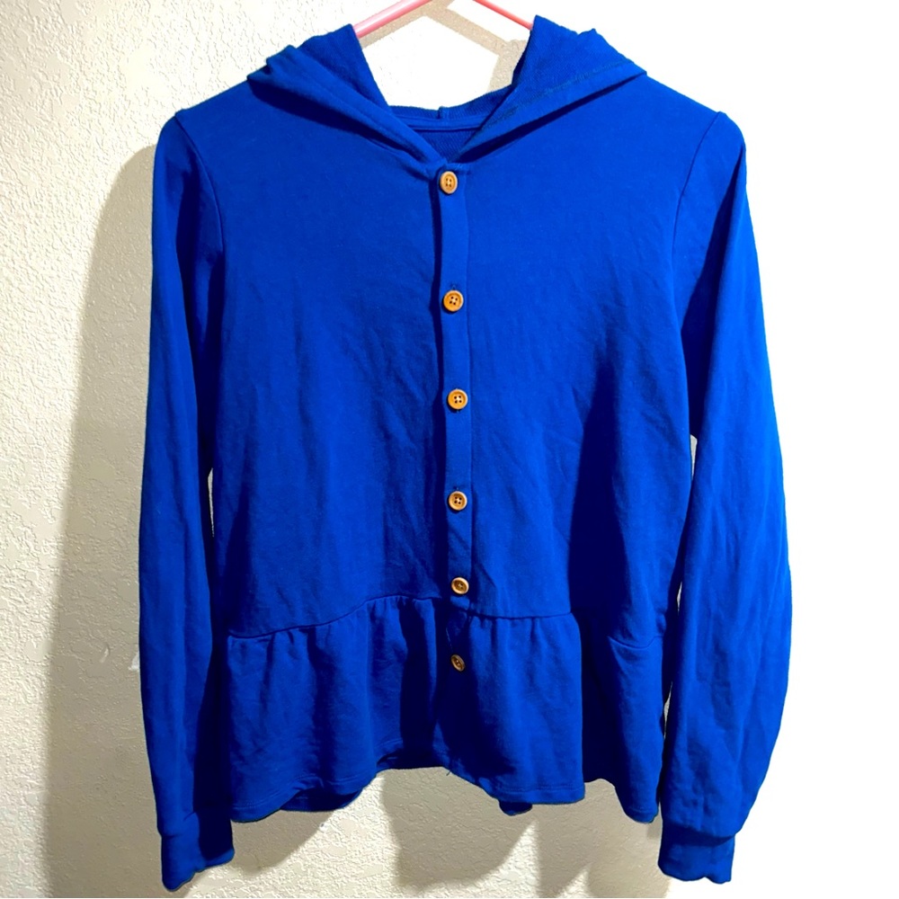 Millie Loves Lily Girls 14 Blue Swing Coat